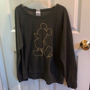 Disney TM long sleeve black thin sweater. Size x-large